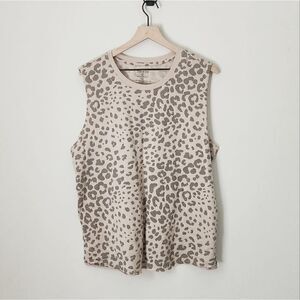 Zoe + Liv Cheetah Print Muscle Tank Size XXL
